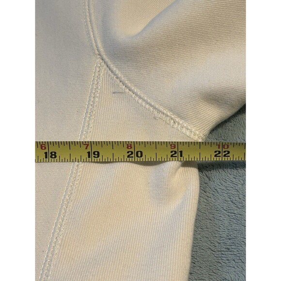 Yarrow Goods Men’s Crewneck Sweatshirt  Size XS  Cream Japanese Kanji Cat - Picture 5 of 6